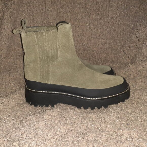 CASLON-Betsey Ankle Boot-Gray/Taupe Suede-Water Resistant-Sz 10/10.5-Excellent - Picture 5 of 8